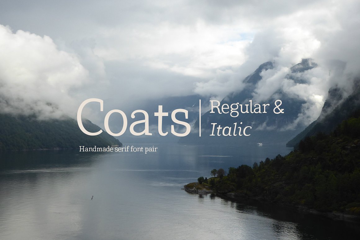 仿古斜体英文字体Coats Regular & Co