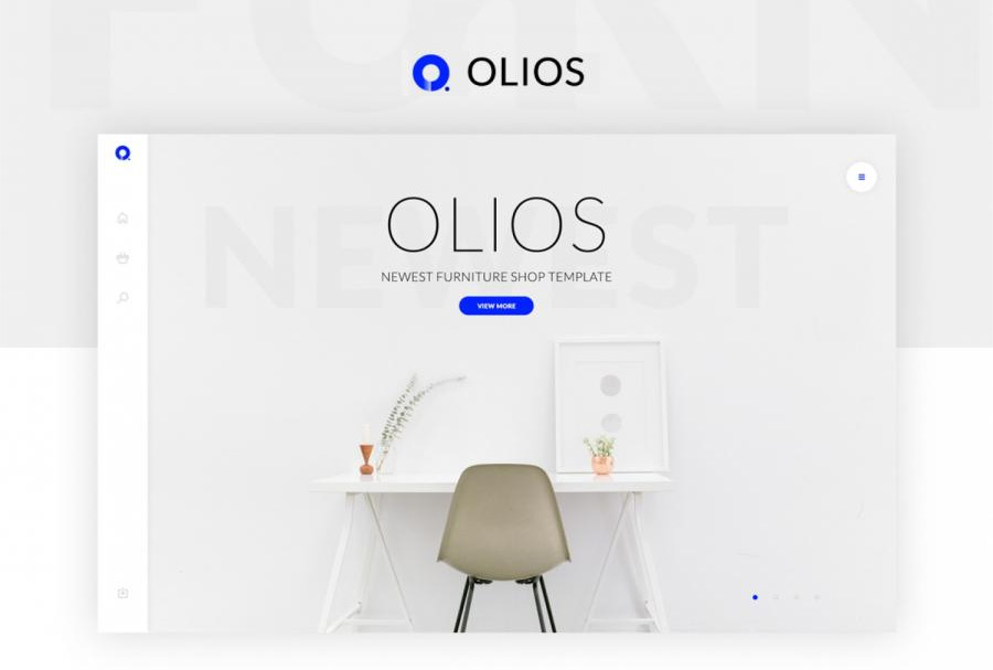 简约电商网站模板Olios Template