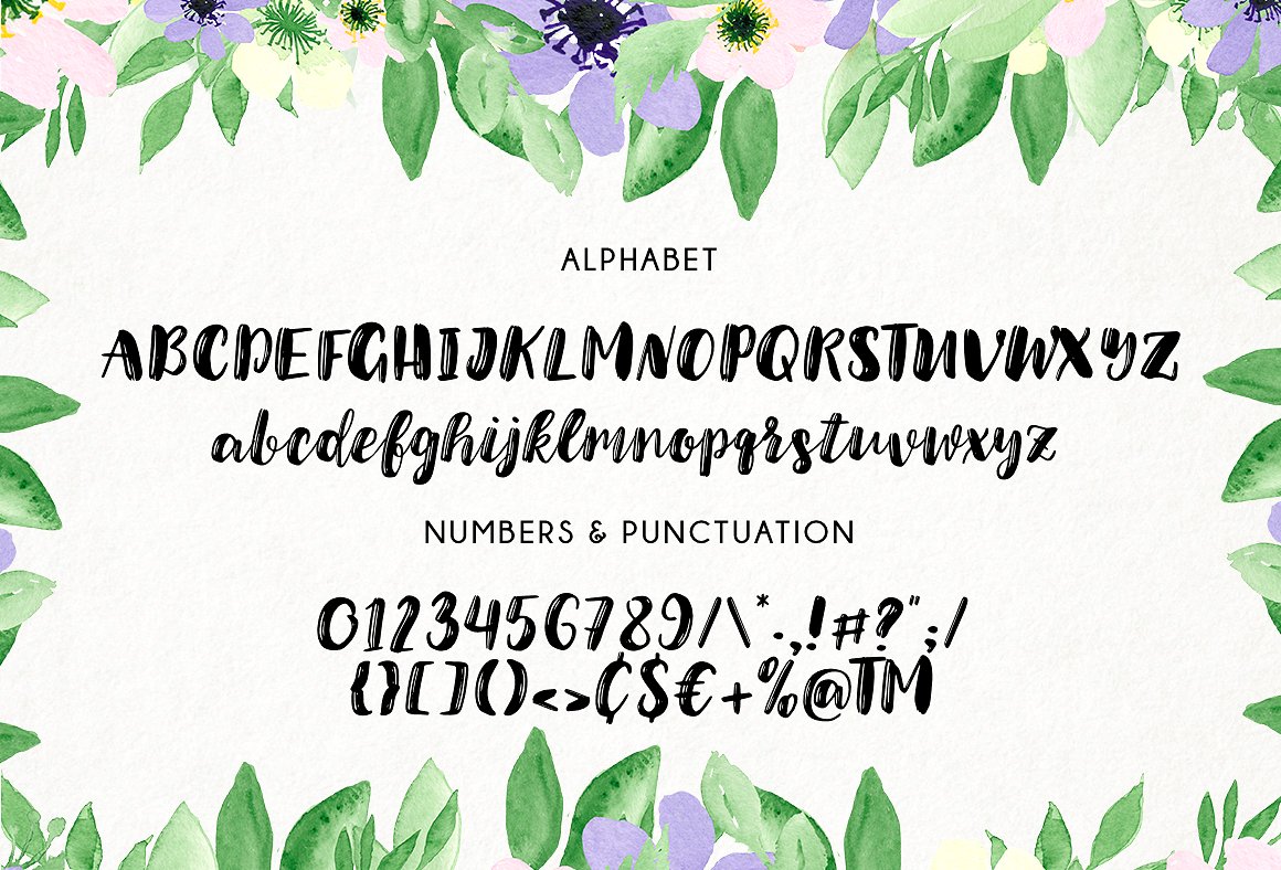 现代手写英文字体Julian Script Typeface