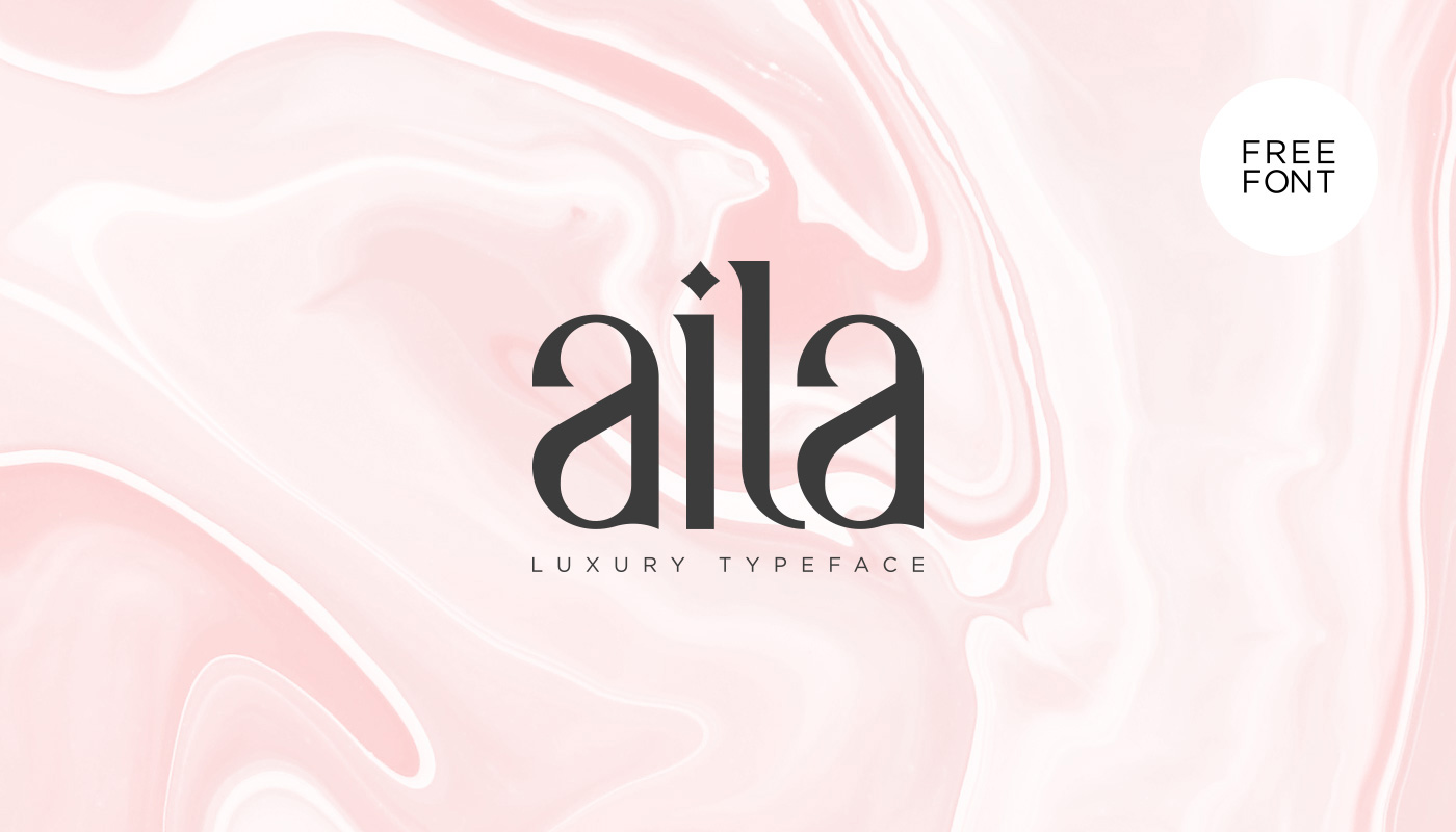 优雅时尚英文字体Aila Free Luxury Typef