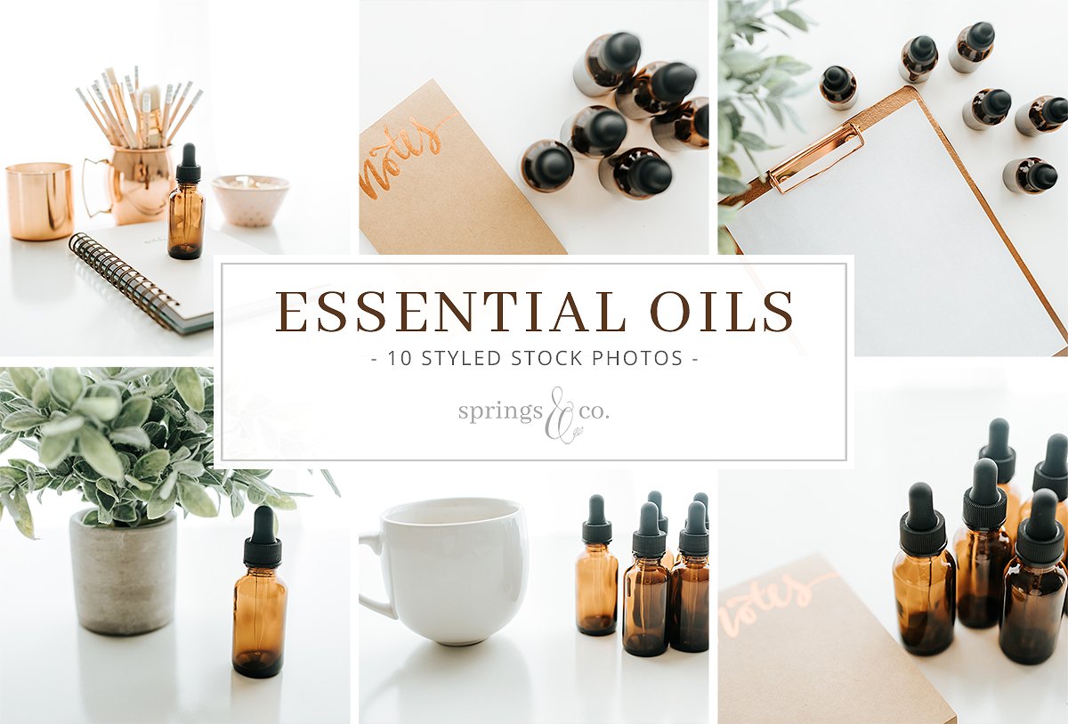 Essential Oils Stock Photo Bun