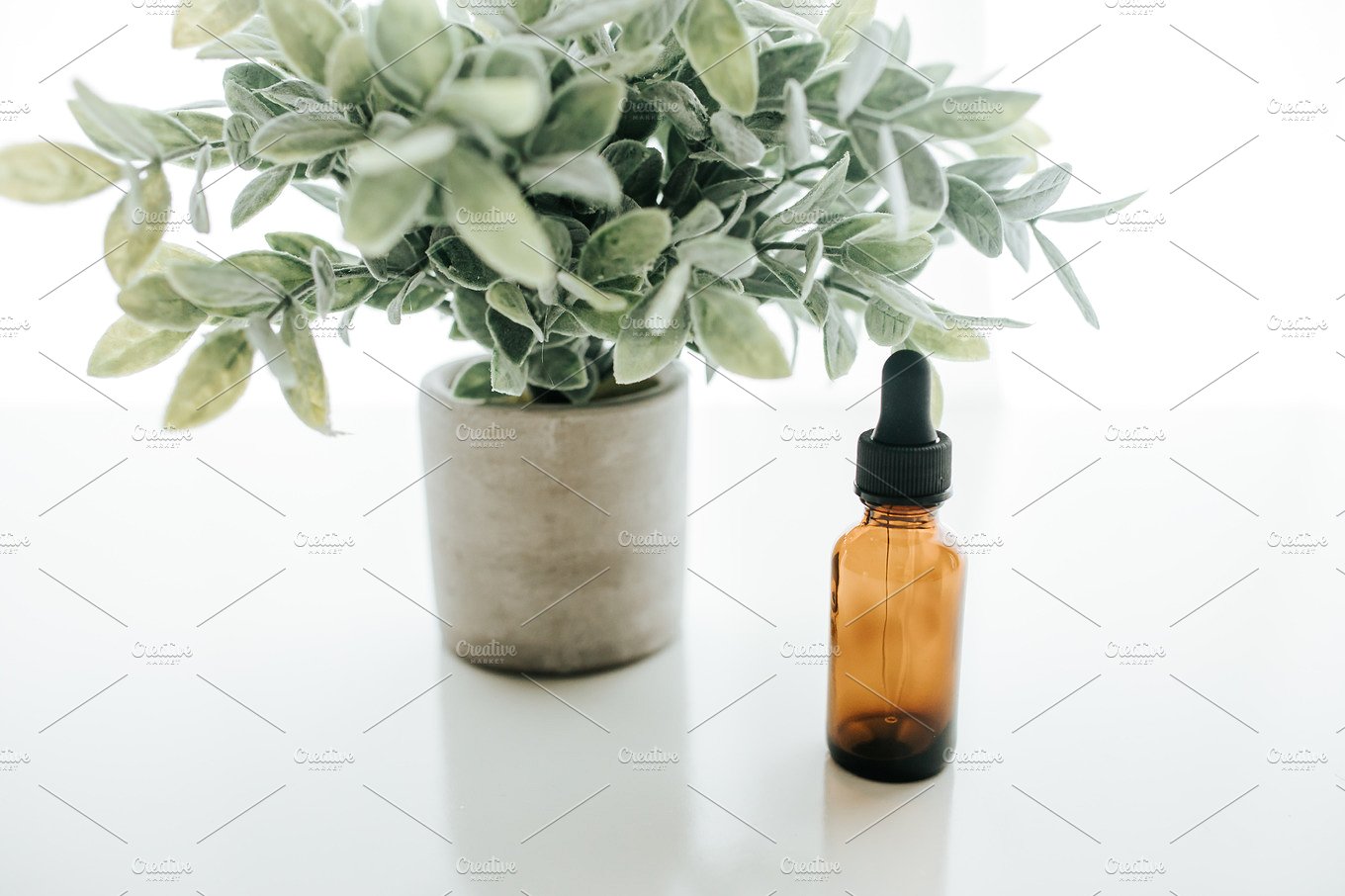 Essential Oils Stock Photo Bun