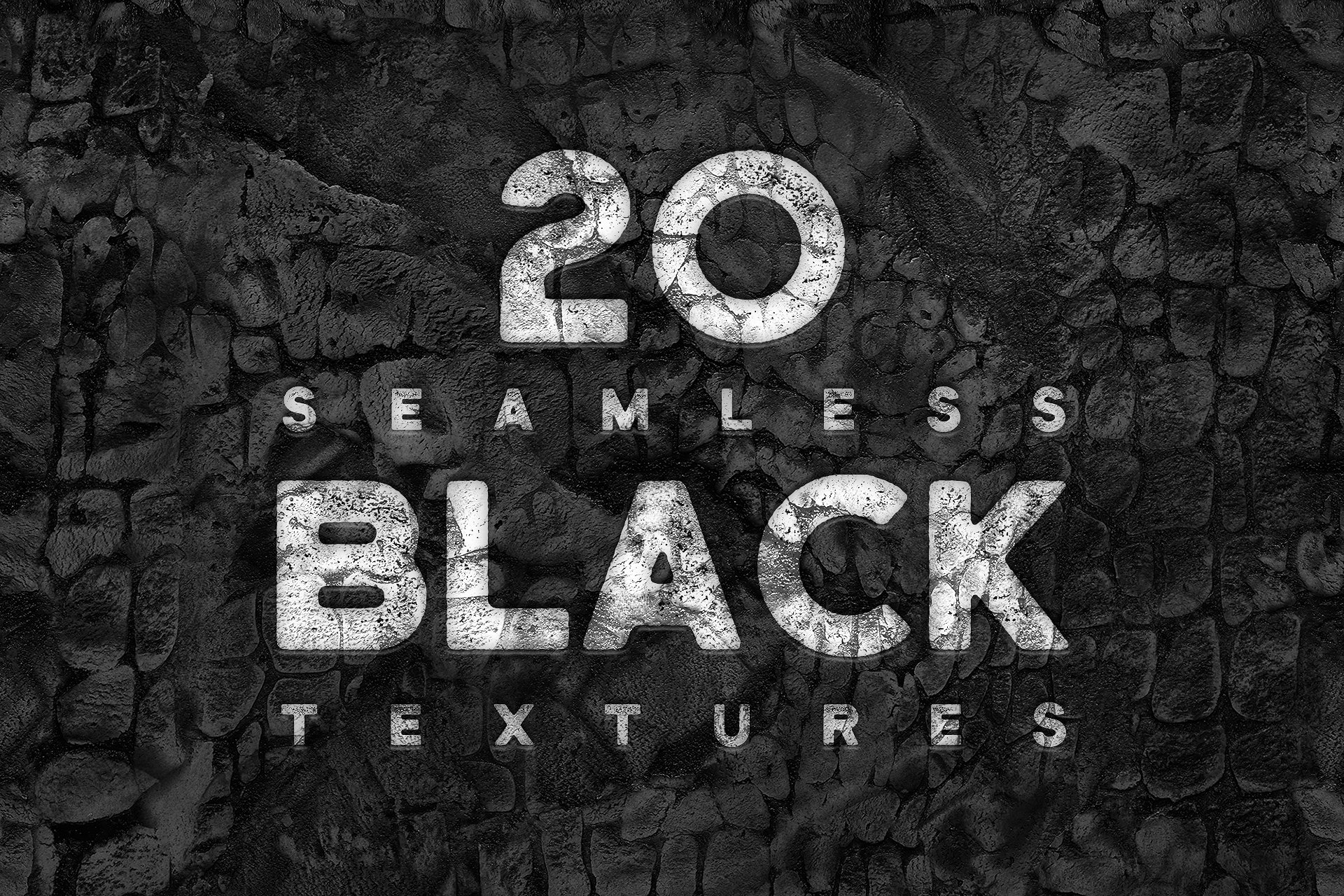 20 Seamless Black Textures 一批黑