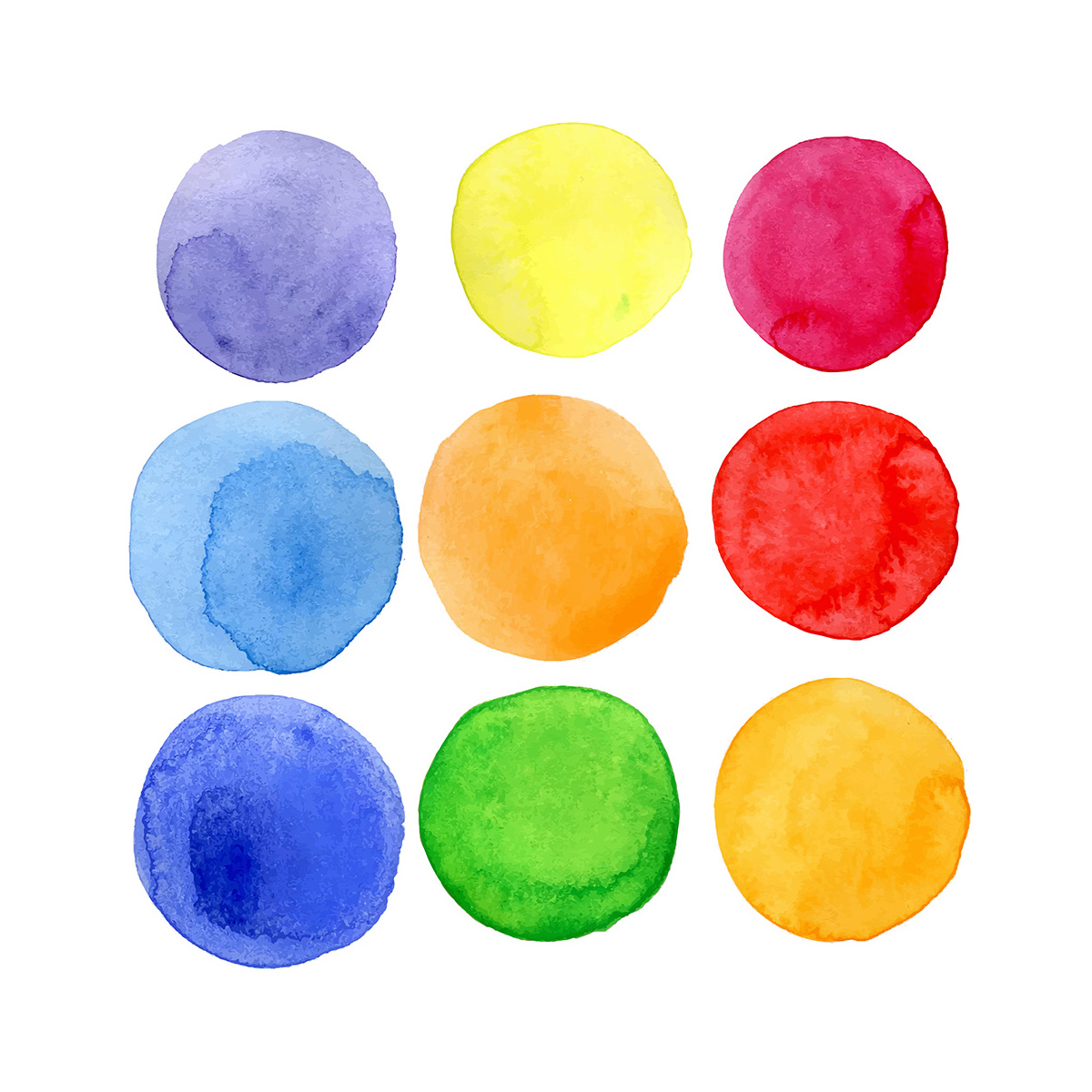 Vector bright watercolor stain