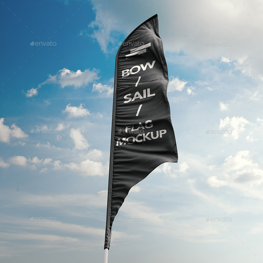 3D Feather Flags / Bow / Sail