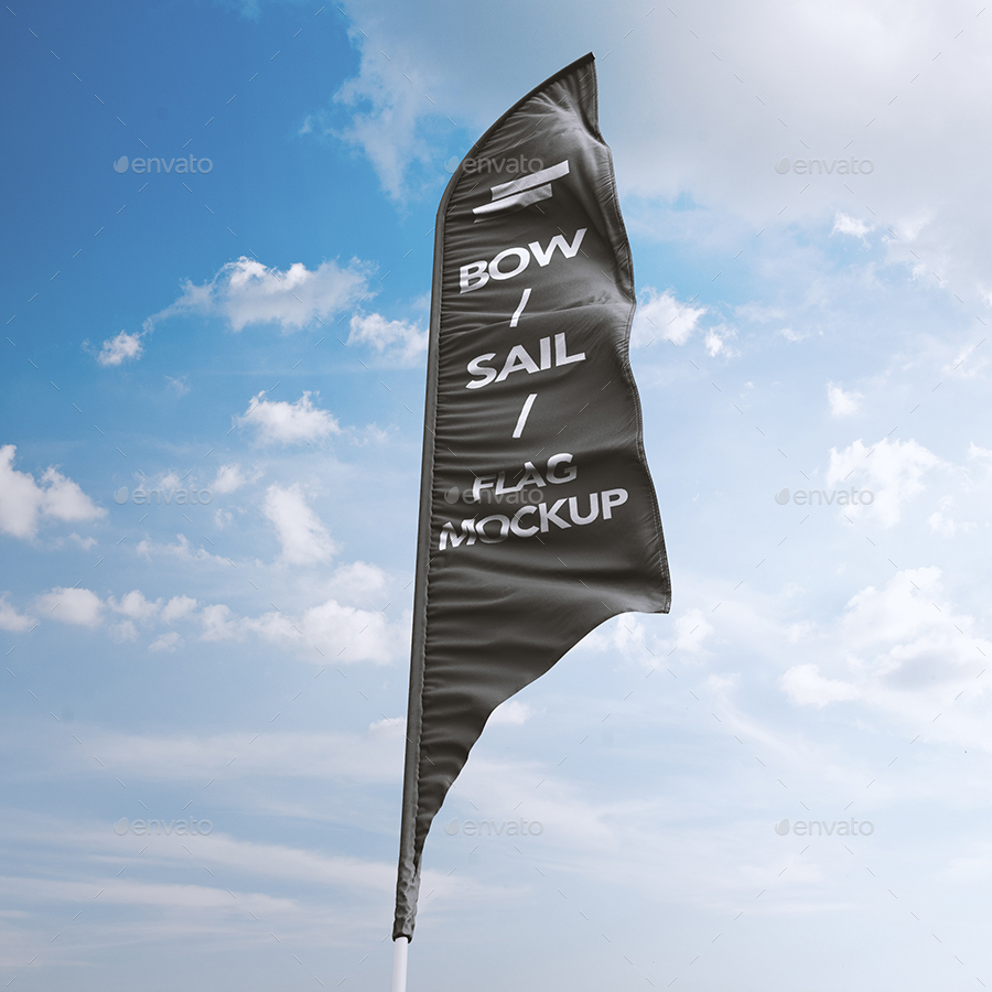 3D Feather Flags / Bow / Sail