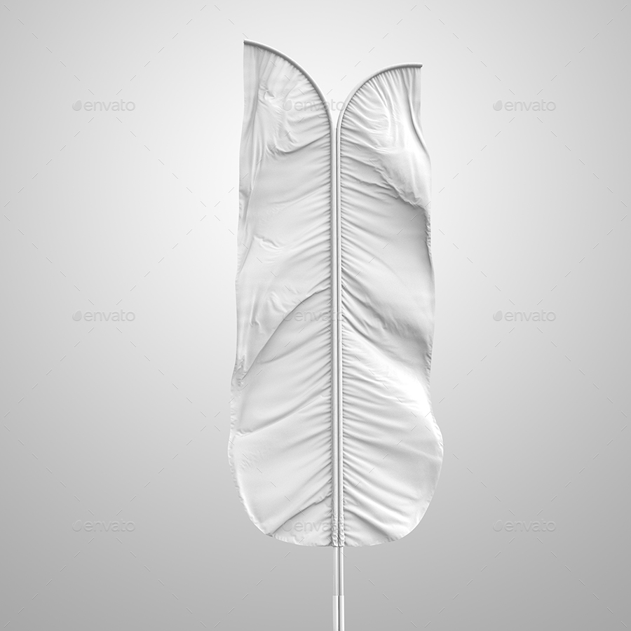 3D Feather Flags / Bow / Sail