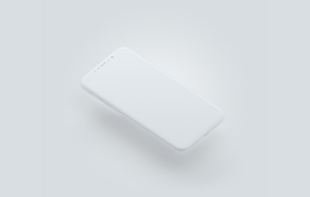 iPhoneX贴图样机PSD模板iphone-x clean