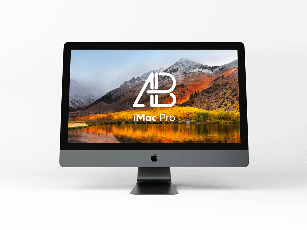 苹果电脑贴图样机PSD模板iMac Pro PSD Mock