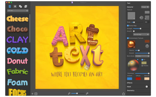 MAC版艺术立体3D字体生成APP程序 Art Text f