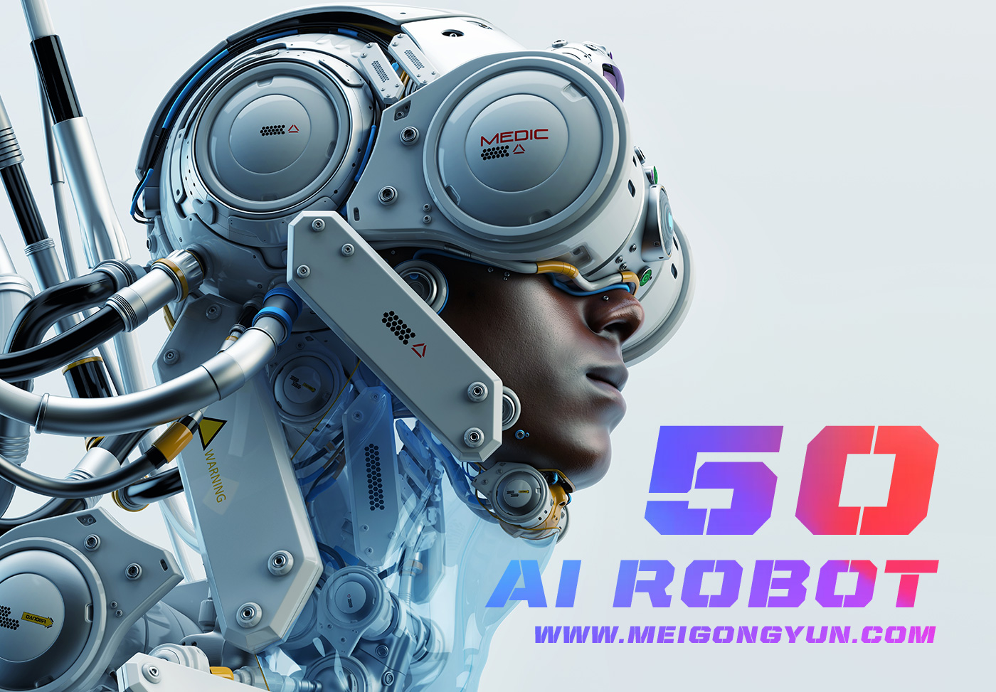 50张智能科幻机器人超清海报Ai Robot