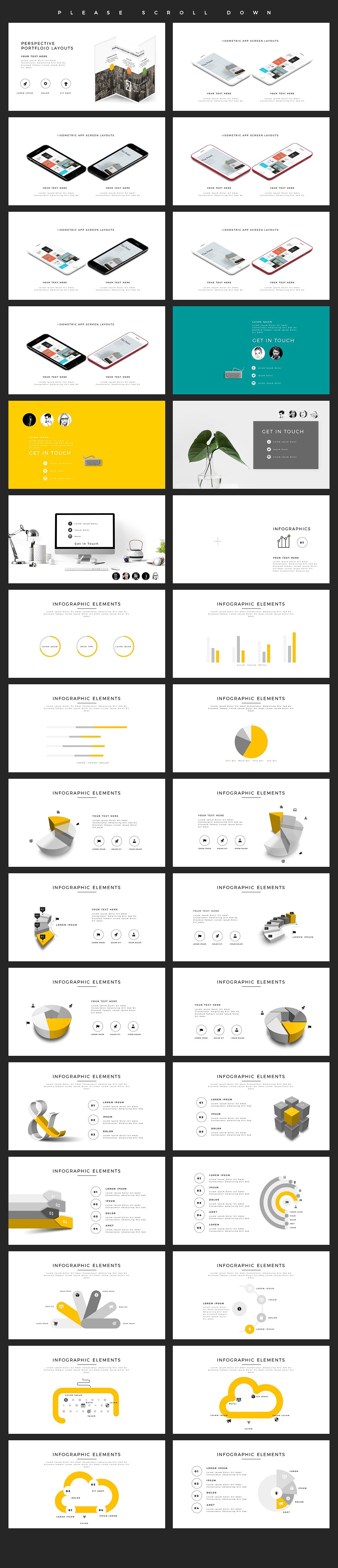 高端时尚杂志风幻灯片Level PowerPoint