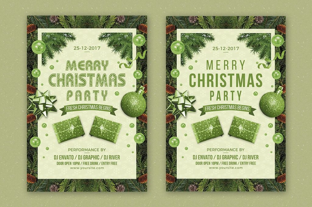 圣诞节宣传DM海报 Christmas poster