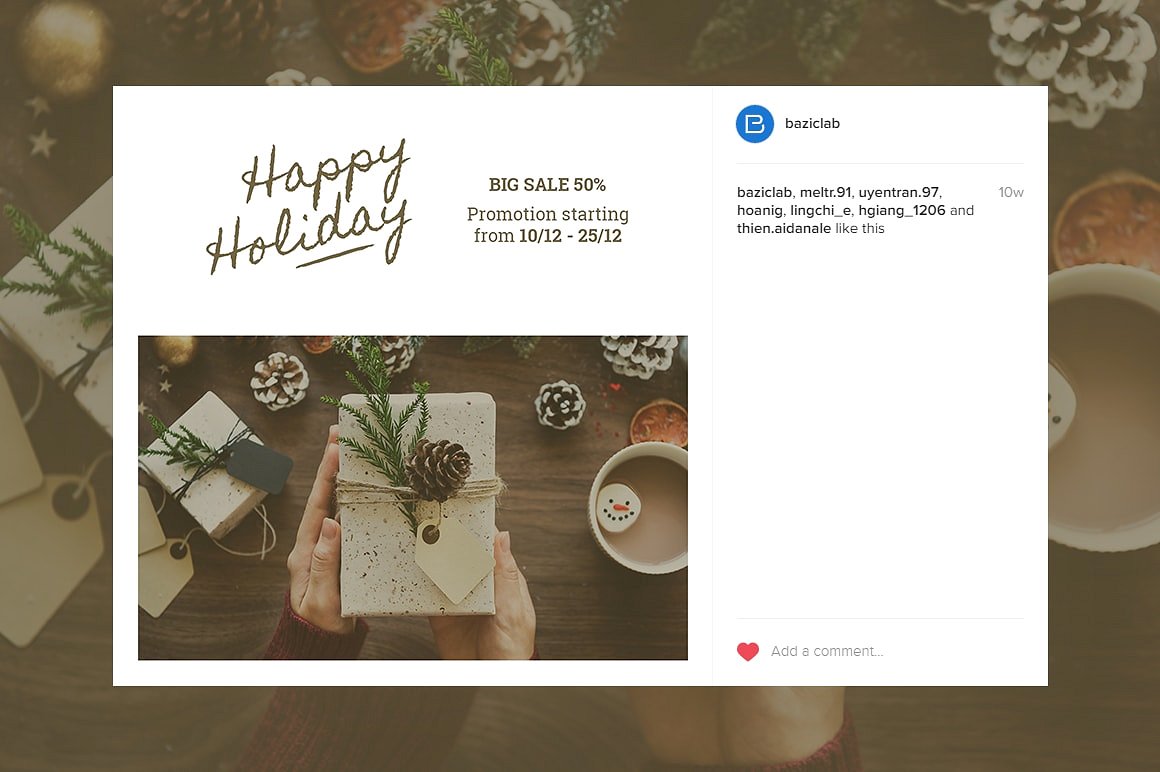 Holiday Vintage Social Media P