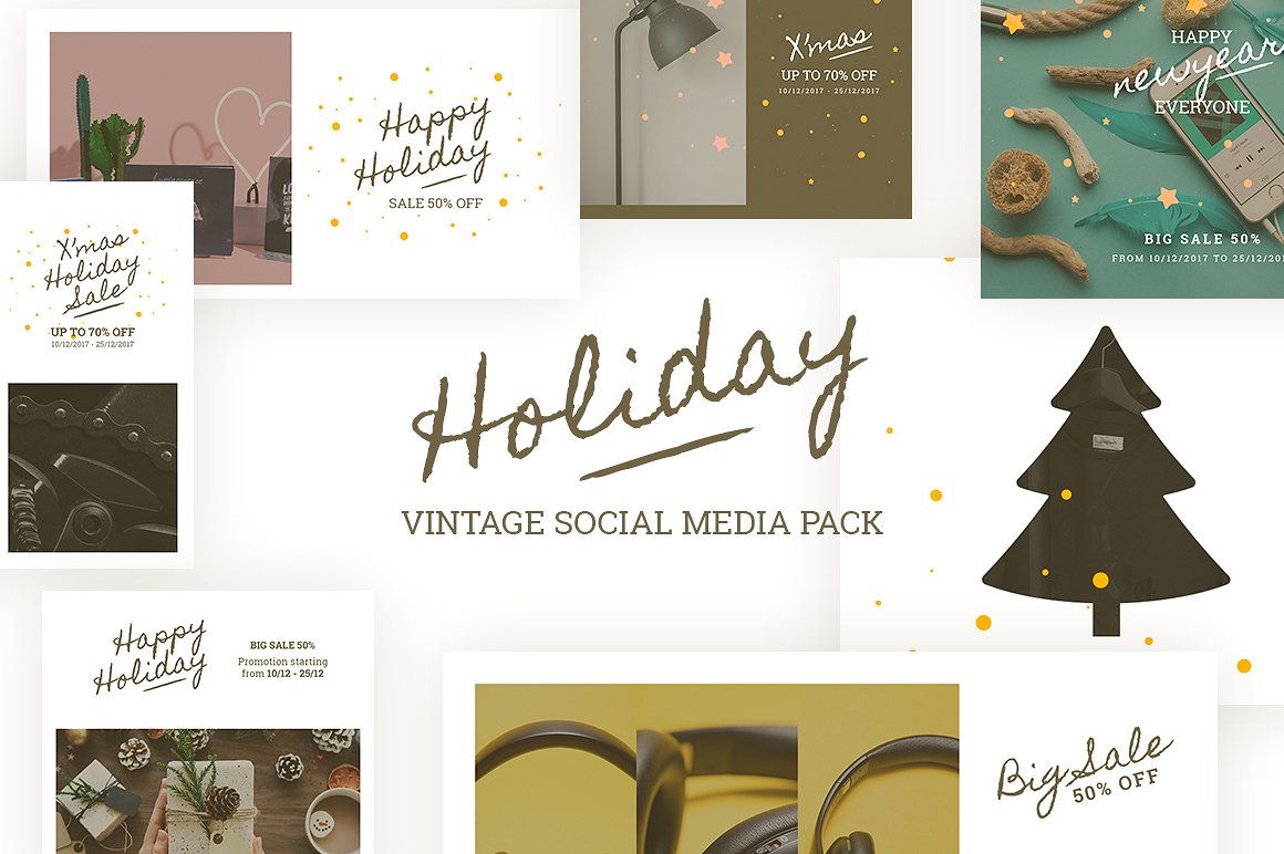 Holiday Vintage Social Media P