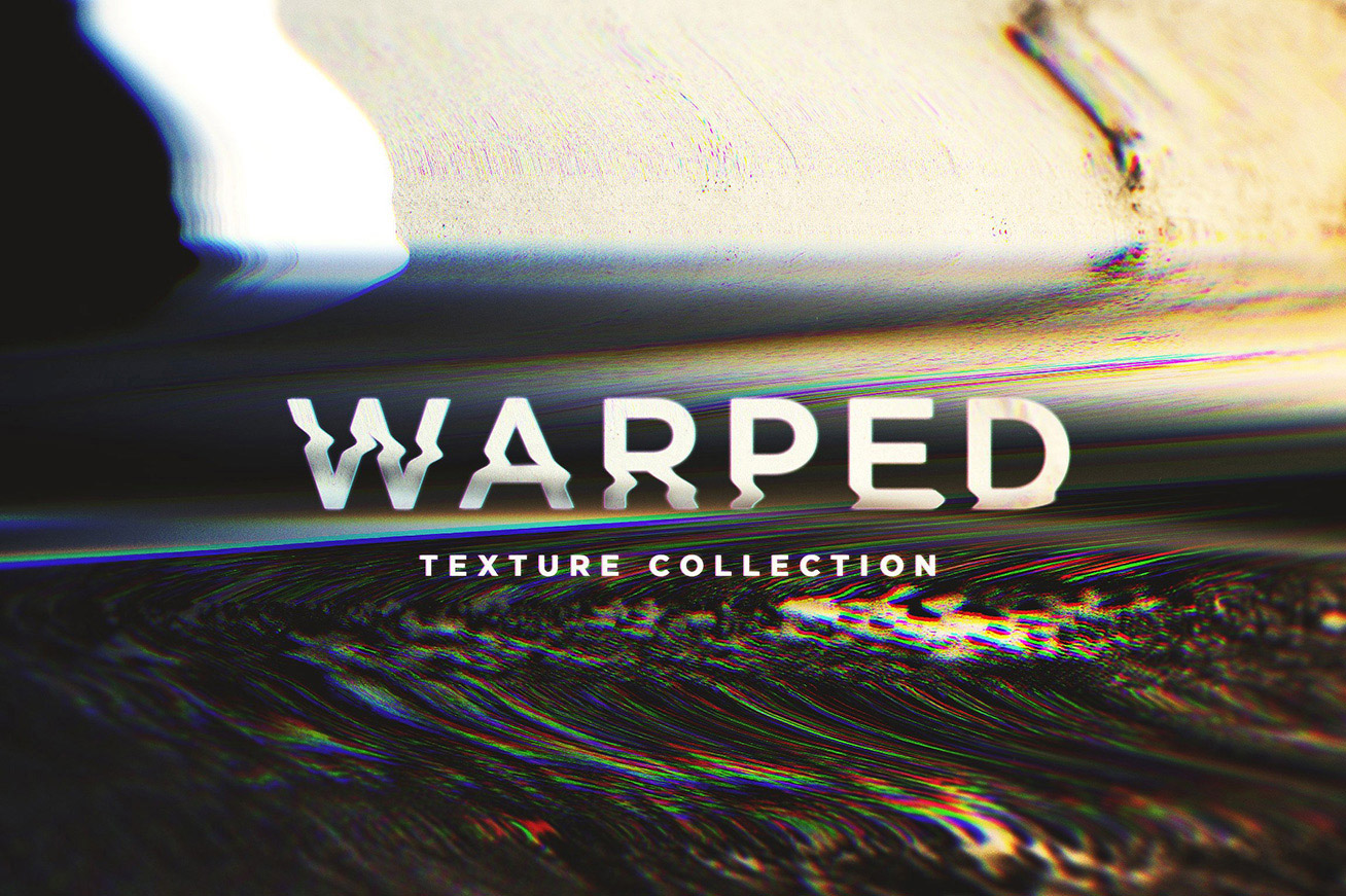 一组超清抽象扭曲纹理素材 Warped Textures (