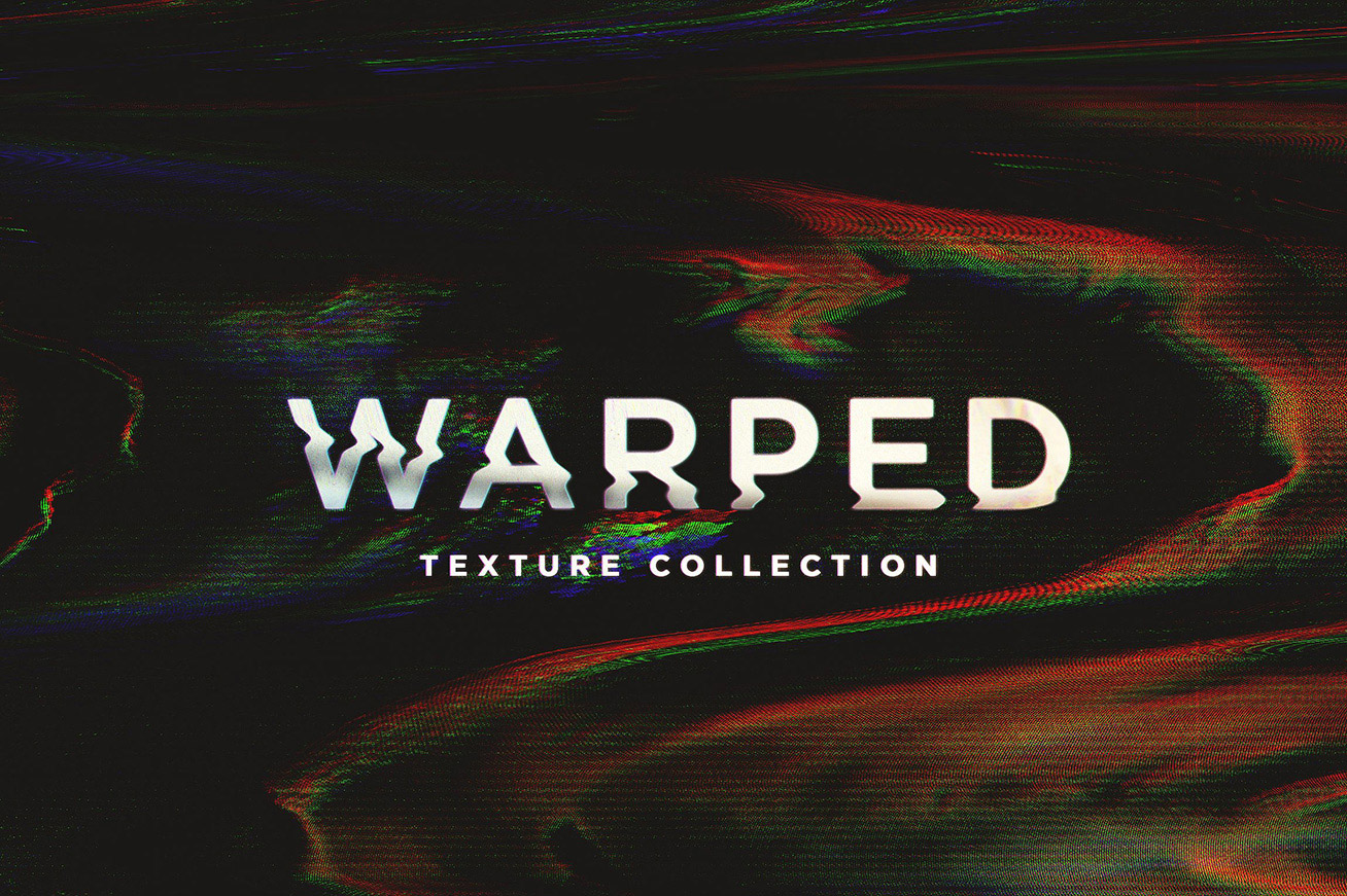 一组超清抽象扭曲纹理素材 Warped Textures (