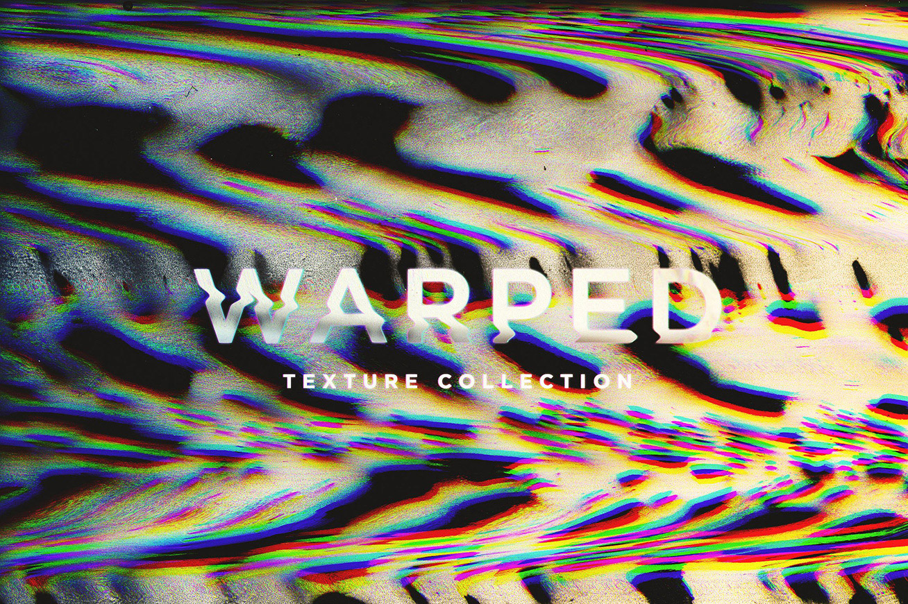 一组超清抽象扭曲纹理素材 Warped Textures (