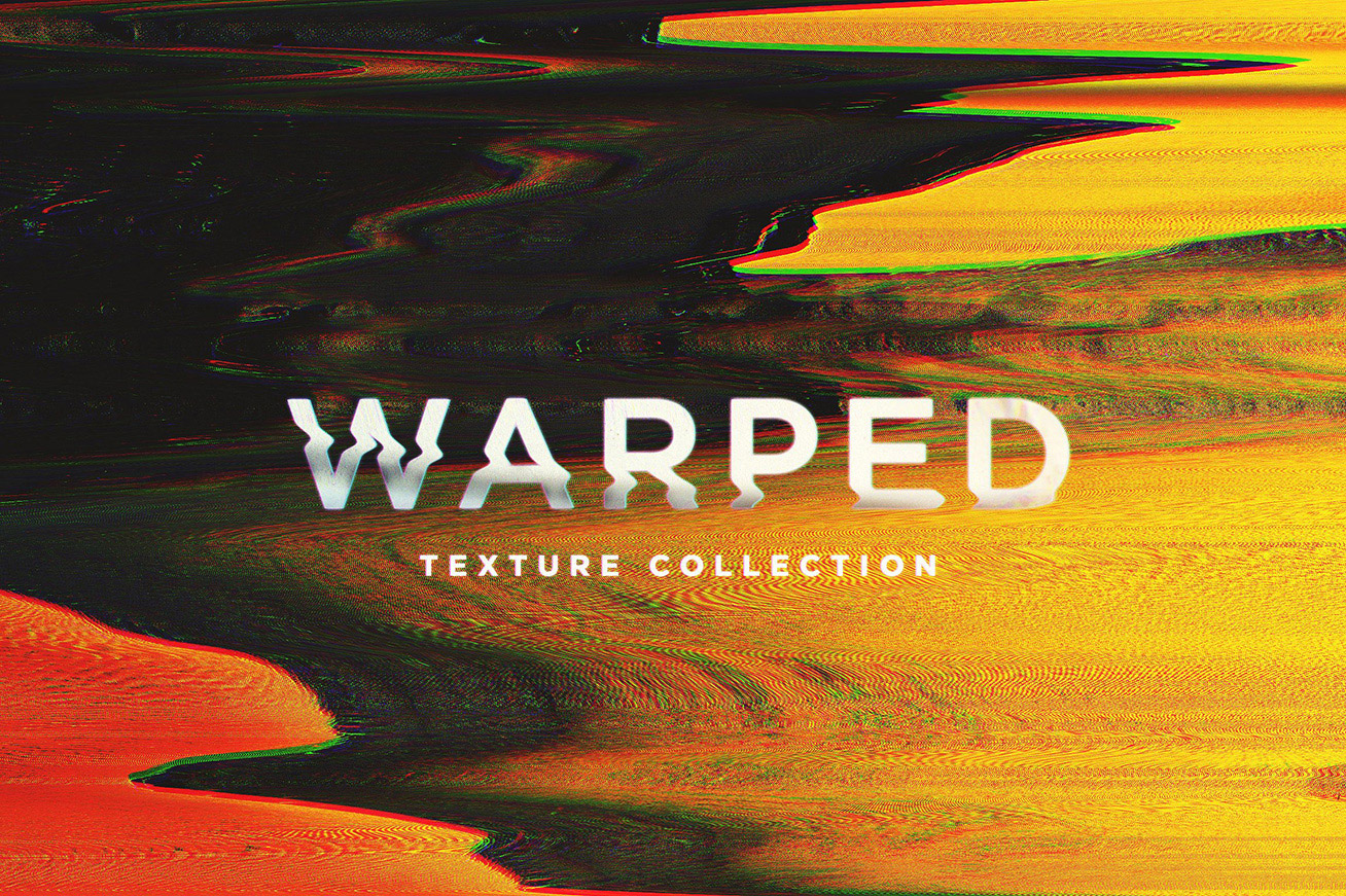 一组超清抽象扭曲纹理素材 Warped Textures (