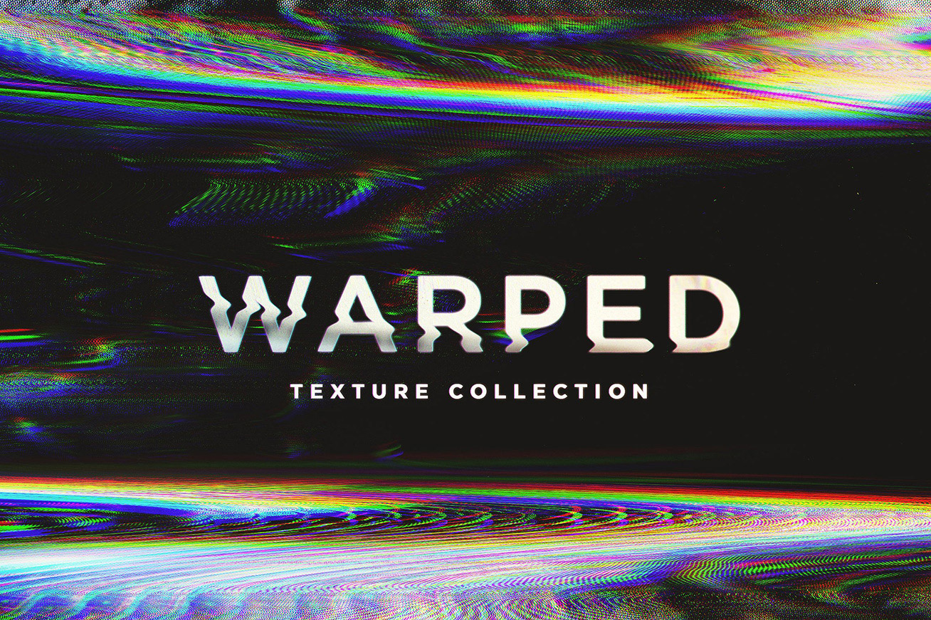 一组超清抽象扭曲纹理素材 Warped Textures (