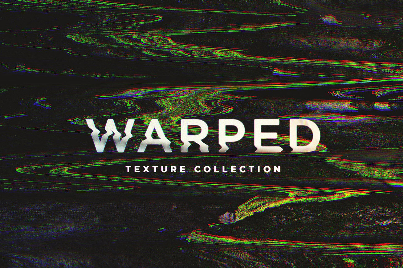 一组超清抽象扭曲纹理素材 Warped Textures (