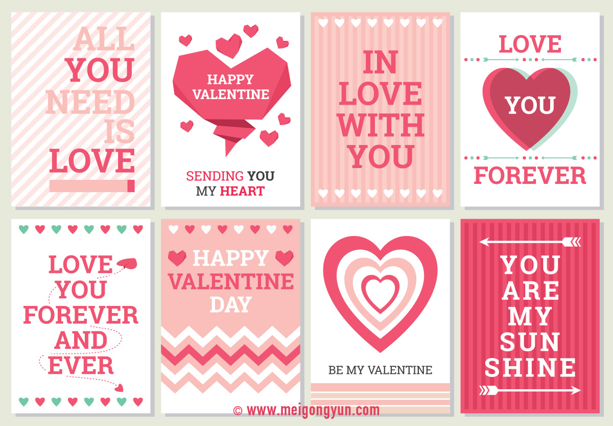 情人节贺卡元素Valentine_Cards