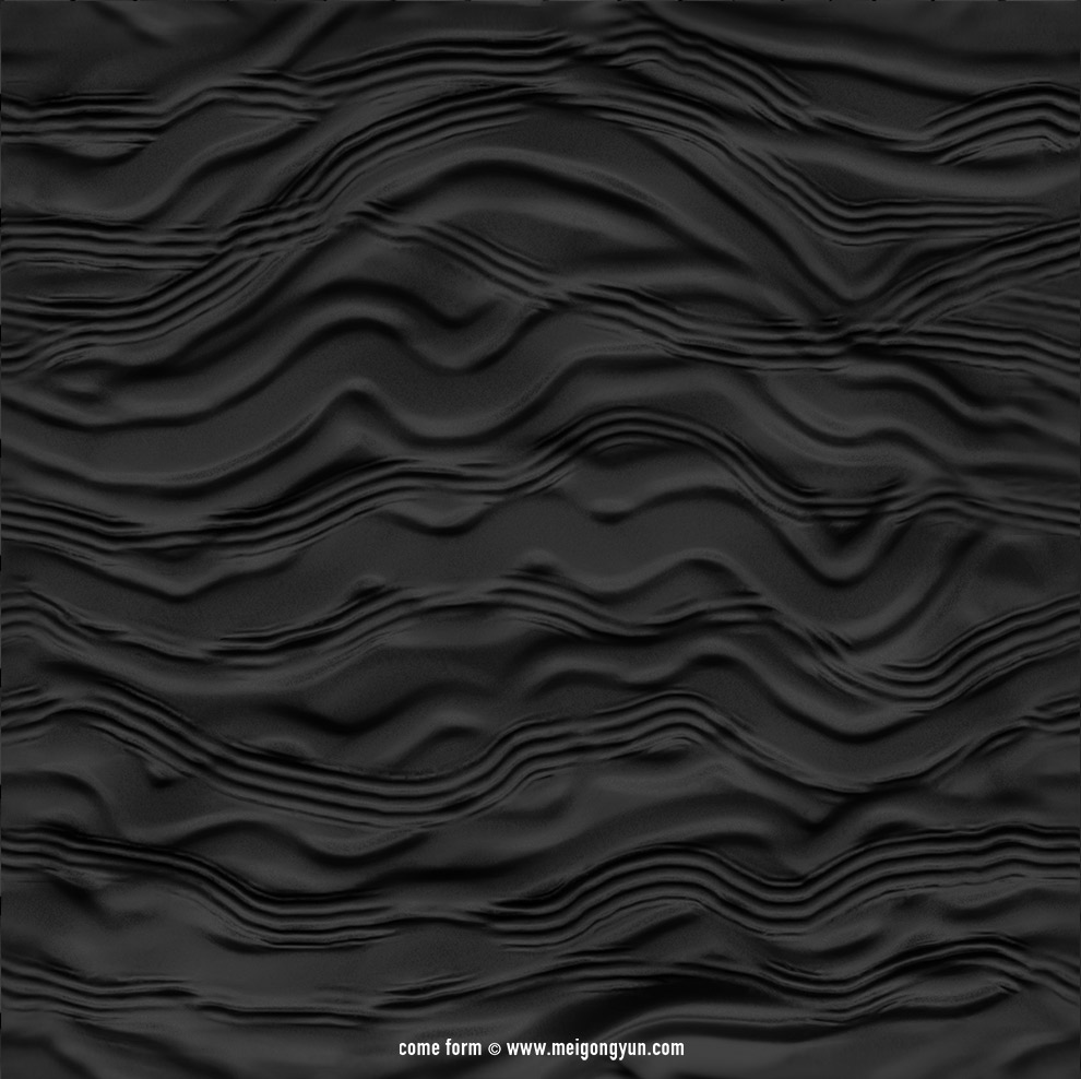 3D黑色立体质感背景3D Black Background