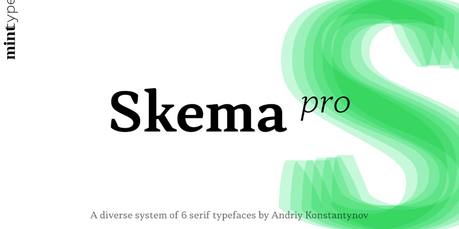 Skema Pro Typefamily Demo