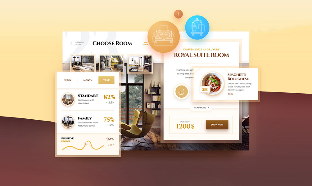 Hotel UI Kit 每日UI源文件分享 Daily