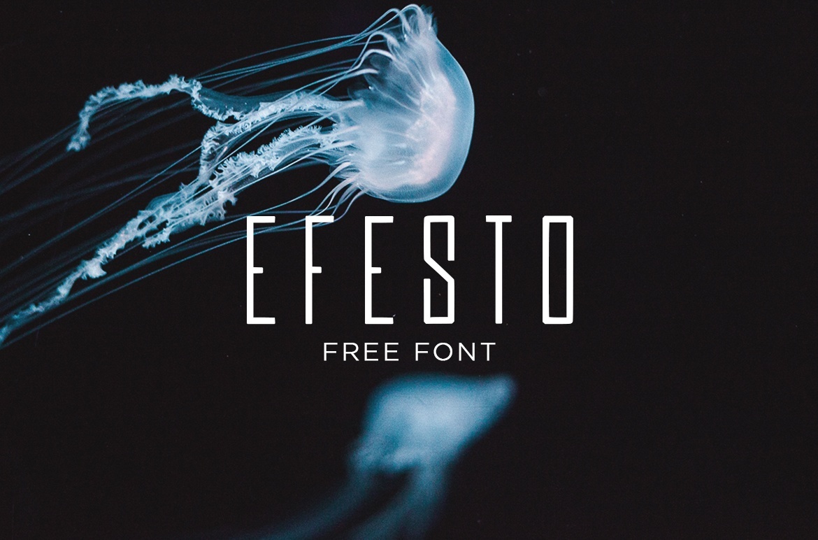 一款纤细线条英文字体Efesto | Free Font
