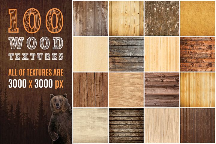 100组精选木质高清纹理素材 Real Wood Textu