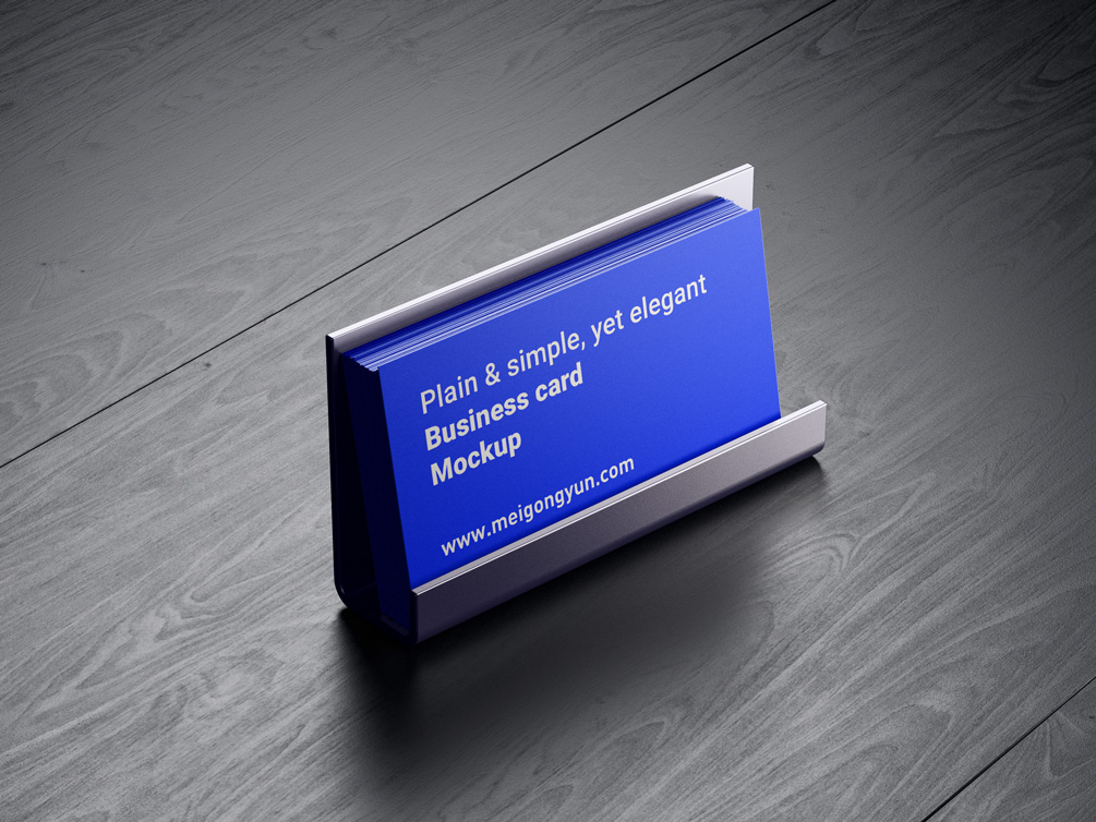 铝合金名片夹贴图展示模版 Business cards #1