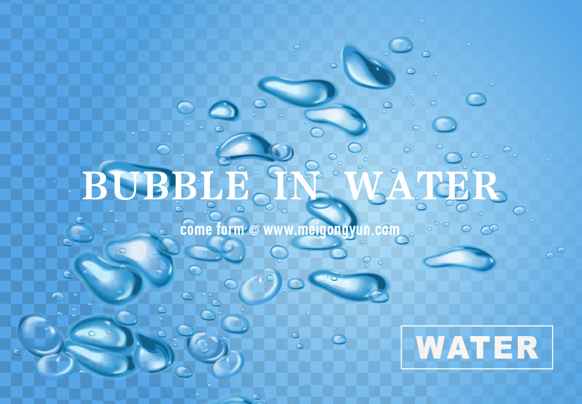 水泡气泡Ai矢量元素bubble-in-water