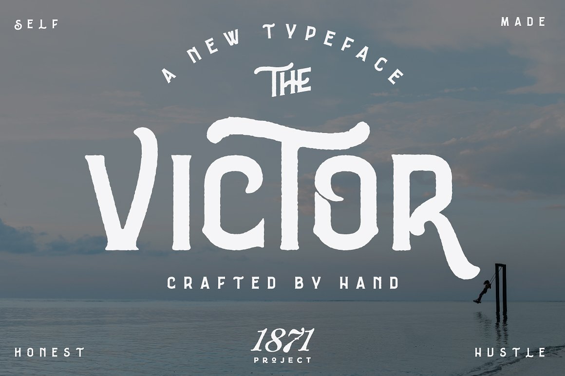 一款复古个性独特英文字体 The Victor #77571