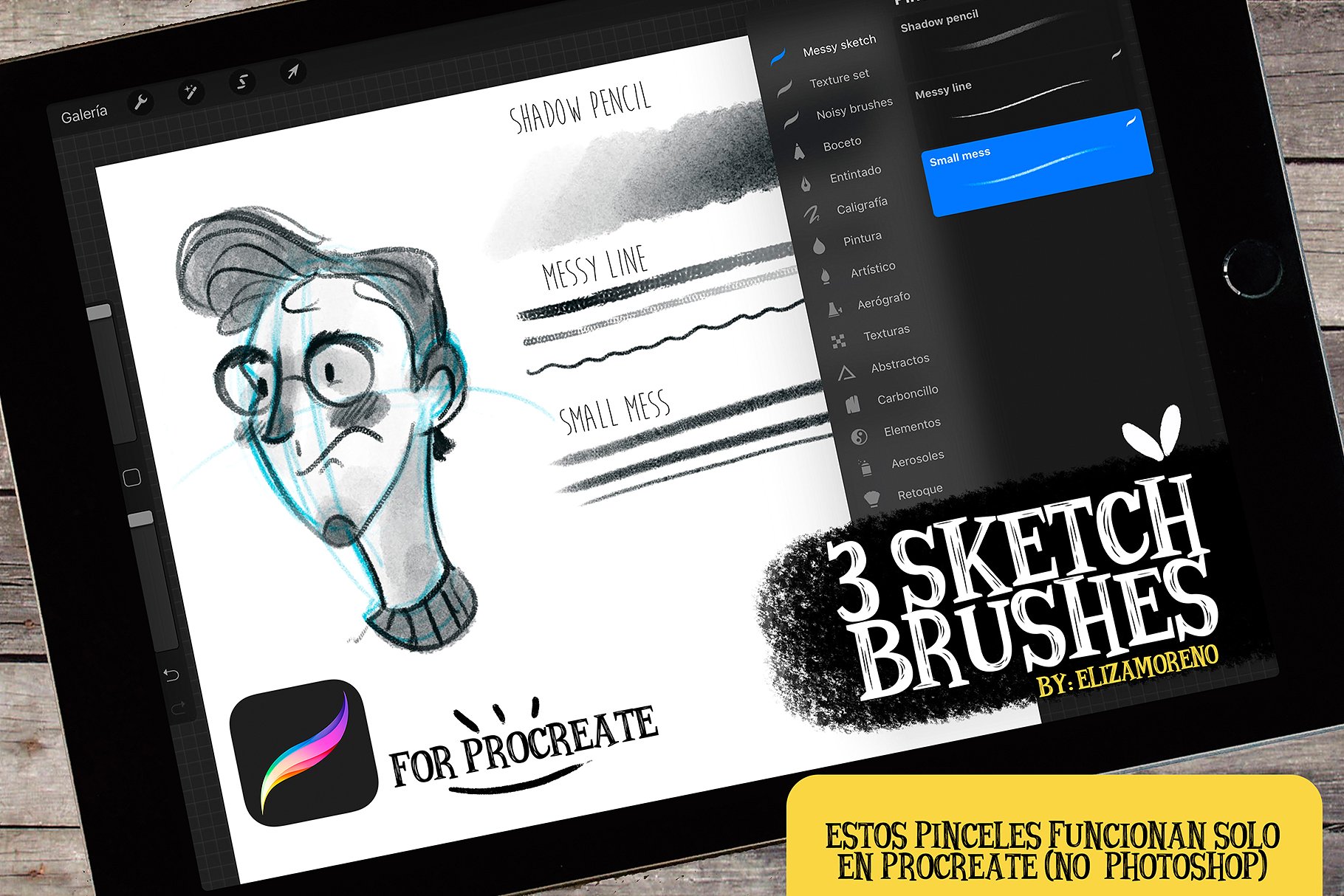 手绘笔刷【仅供IPAD】Sketch brushes for