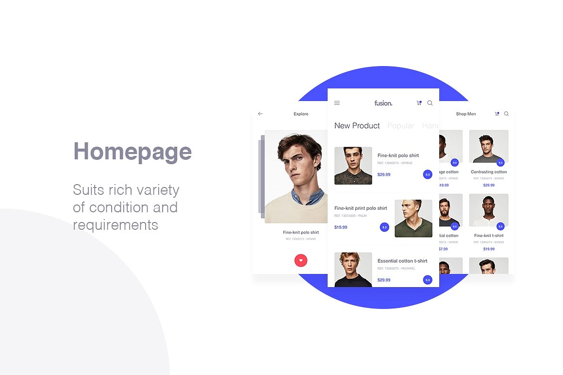 Fusion Ecommerce UI KIT #22131