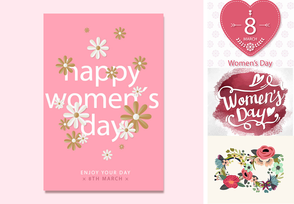 三八妇女节女人节设计元素Happy Women's Day#