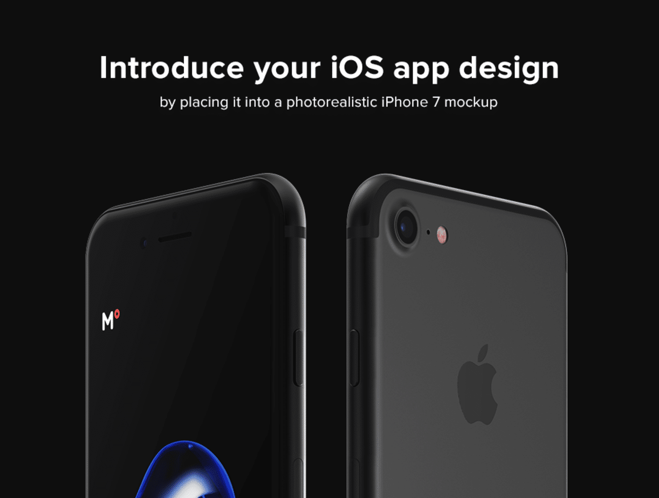 340 iPhone 7 Black Mockups