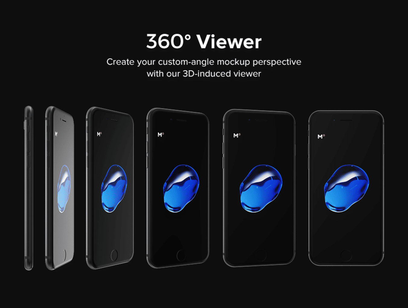 340 iPhone 7 Black Mockups