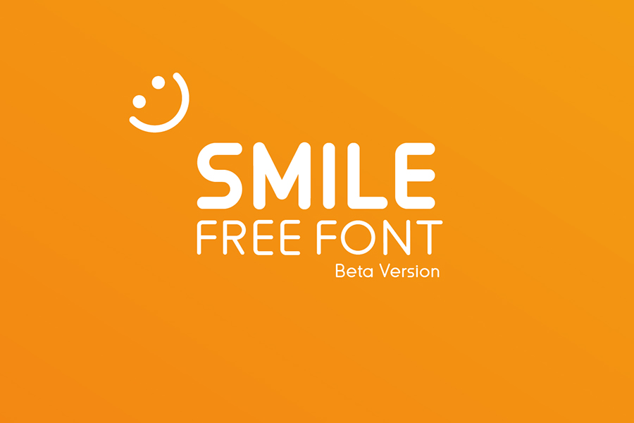 可爱圆融的一款英文字体 Smile Free Rounded