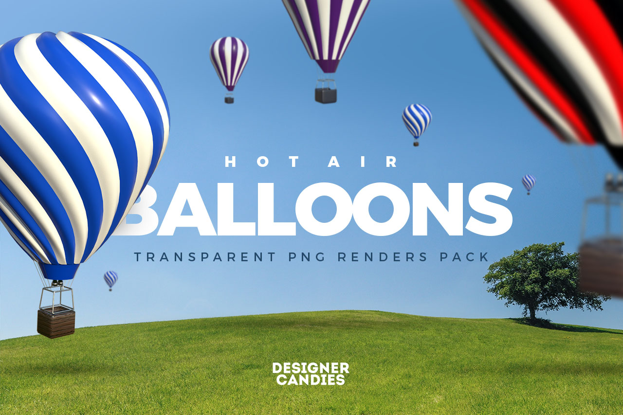Hot Air Balloon Renders 有趣实用的热