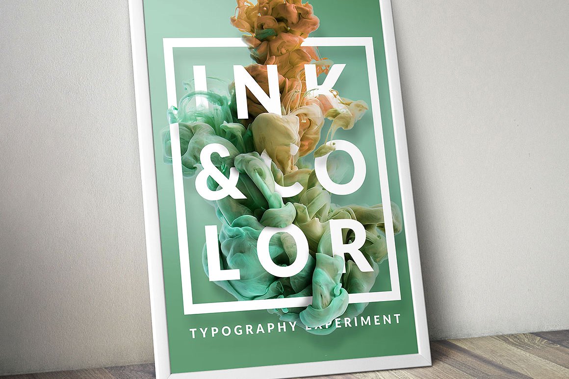 抽象墨水特效版式布局素材 Ink & Typogra