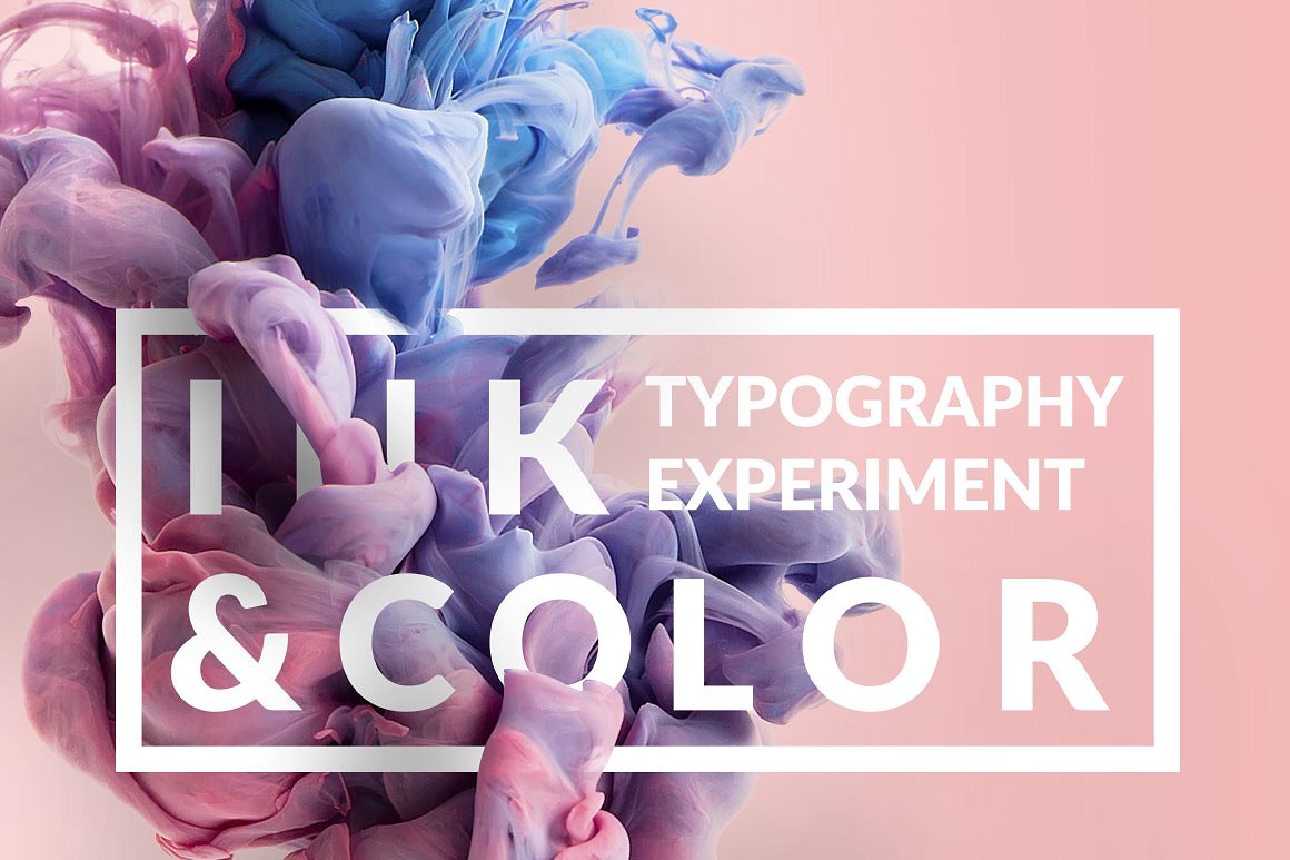 抽象墨水特效版式布局素材 Ink & Typogra