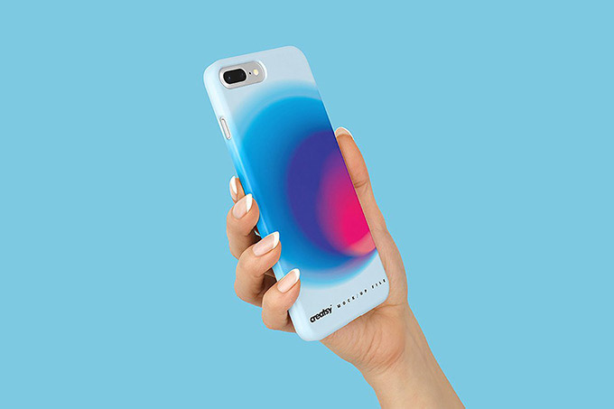 iPhone 8+ Plastic Case Mockup