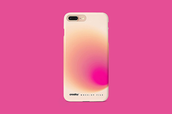 iPhone 8+ Plastic Case Mockup