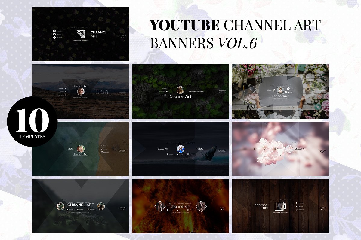 10 Youtube Channel Art Banners