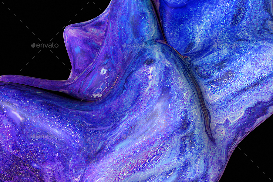 紫罗兰色液体大理石超高清背景素材 Violet Liquid