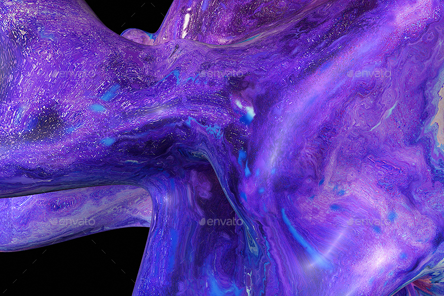 紫罗兰色液体大理石超高清背景素材 Violet Liquid