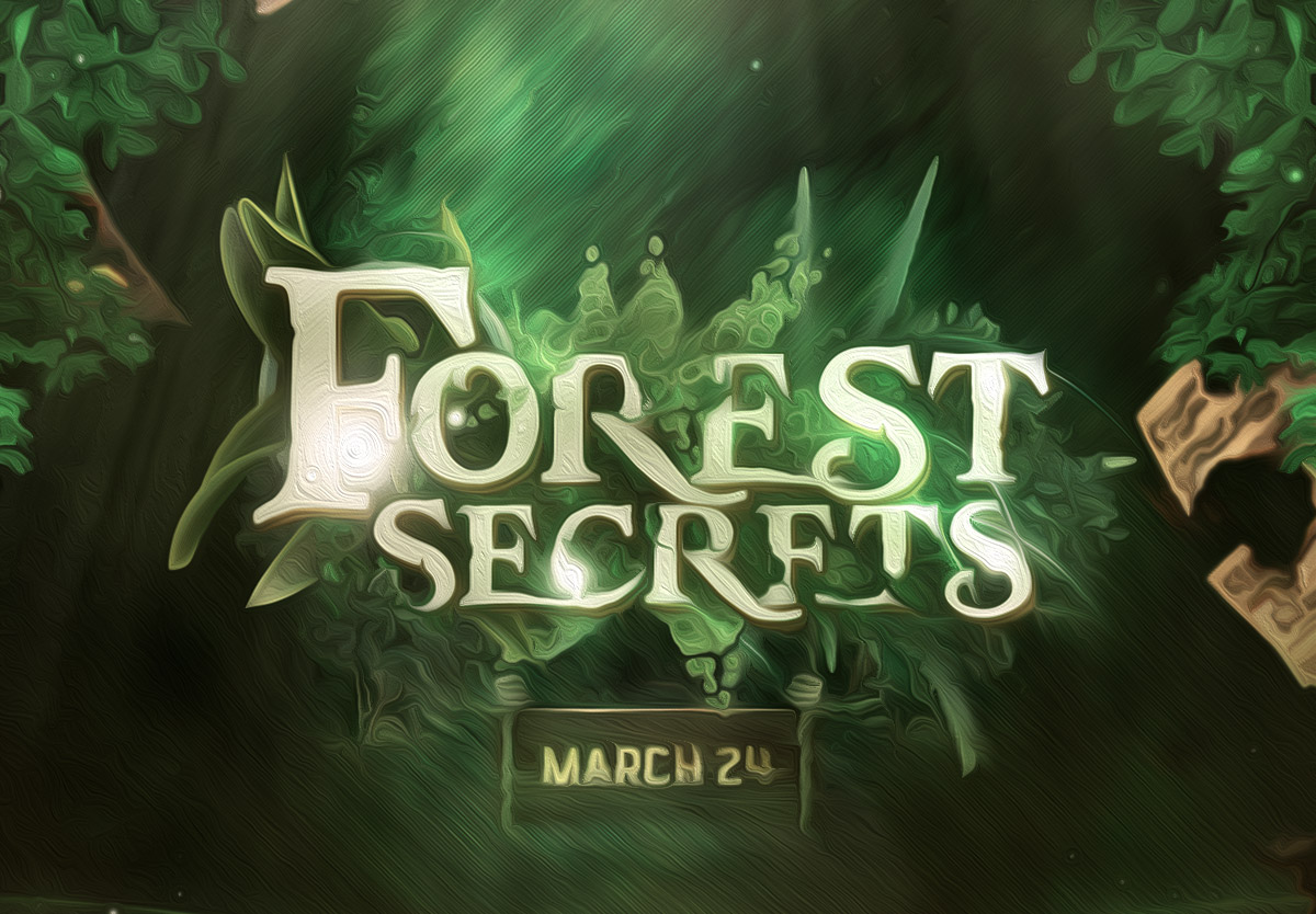 森林的秘密主题艺术字效果 Forest Secrets Te