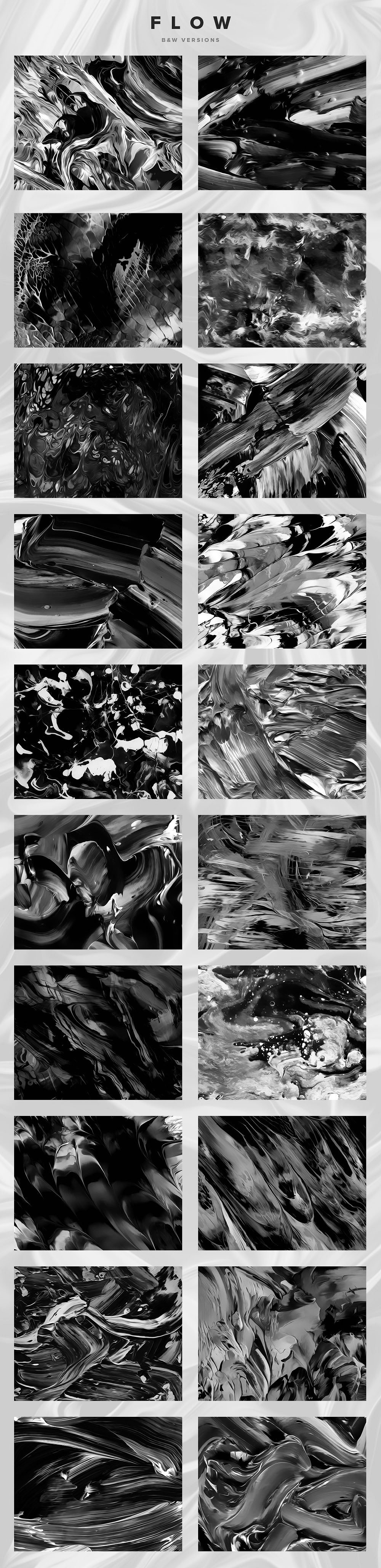 5套款流动抽象纹理素材合集包 Fluid abstract